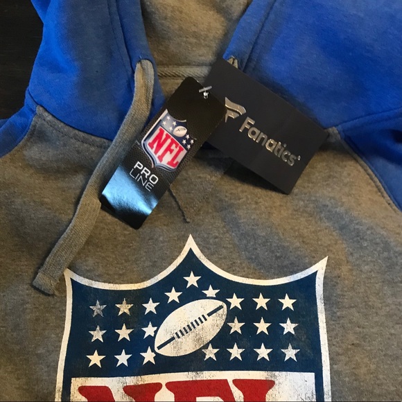 NFL Proline grey and blue hoodie. SizeM.BNWT. - Picture 2 of 7
